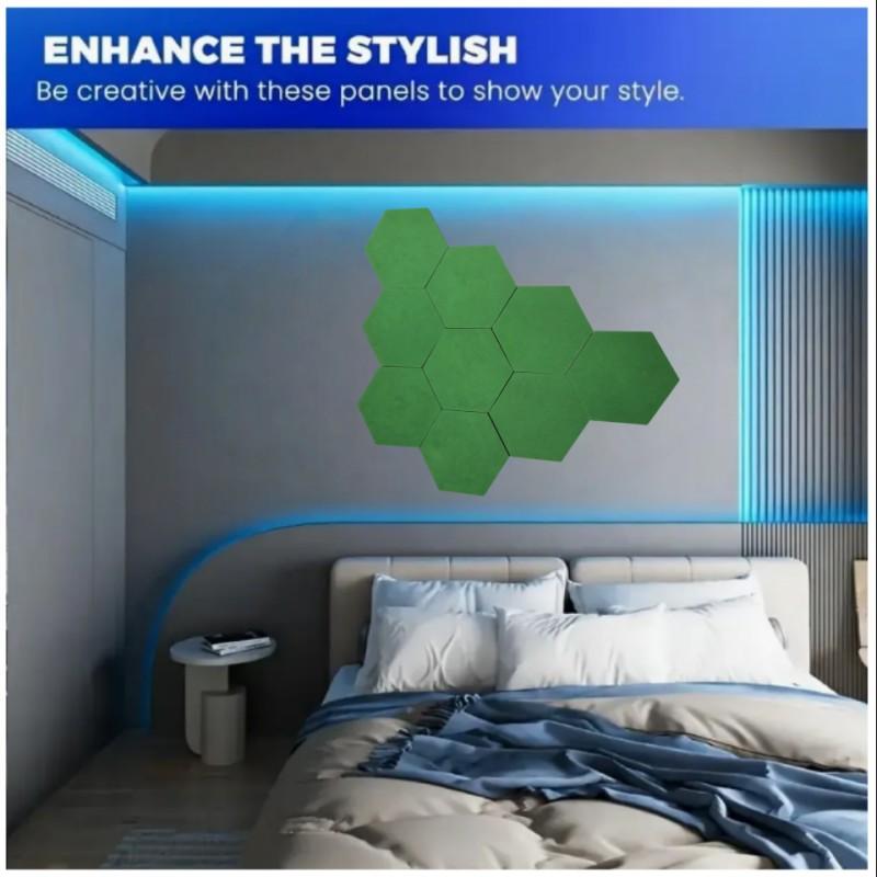 9-Piece Dartboard Wall Protector Set, Self-Adhesive Felt Padding Bricks, Durable Dart Board Surround Guard, Wall Protection