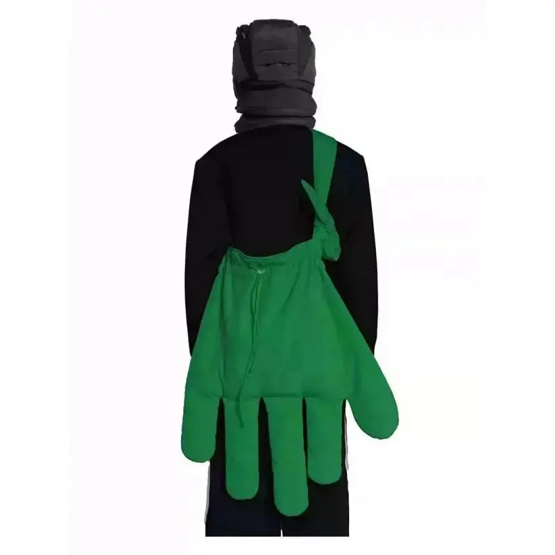 Women's Chic Green Nylon Fabric Artsy Bag - Offbeat Shape, Quirky Look, Large Capacity, Lightweight Casual Shoulder Sling with Adjustable Strap, Boho Crossbody Tote for Casual Commuting, Travel, Sports & Outdoor Use