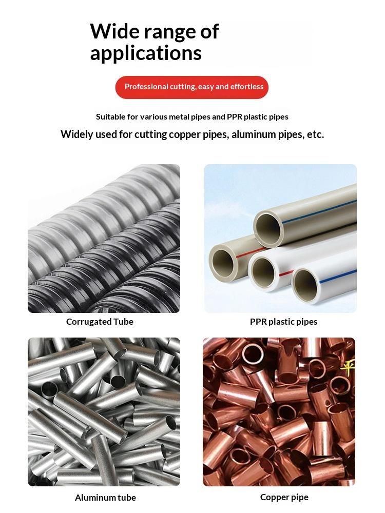 PVC Pipe Cutter Accessories, Multi-Functional Cutting Tool, Adjustable Blade 8-29mm, Durable Copper Tube Slicer, Ideal for DIY Projects, Construction Tools