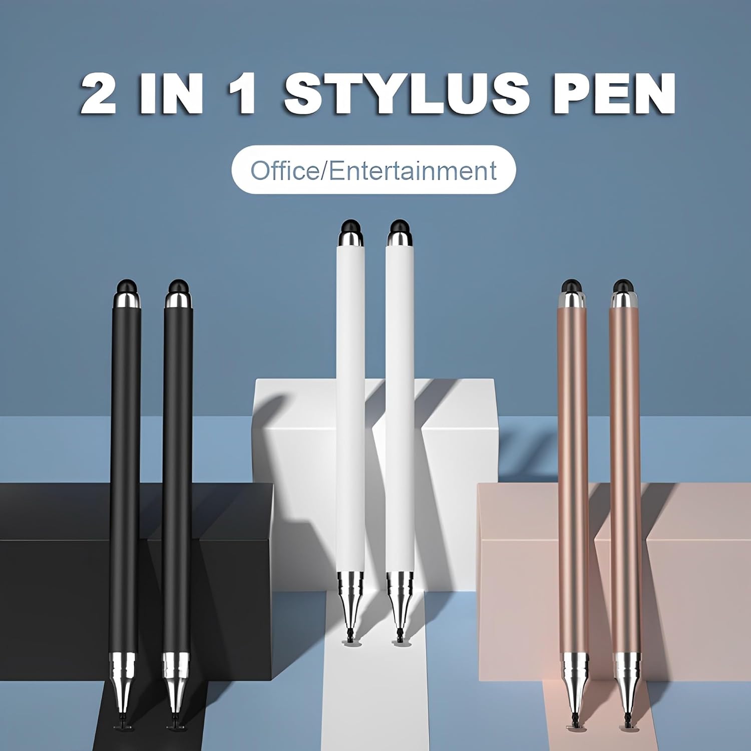 2-in-1 Stylus Pen for  Screen, 3 count  Universal Stylus Pen for iPad Compatible with , , iPad, Android,  Tablets, Phones
