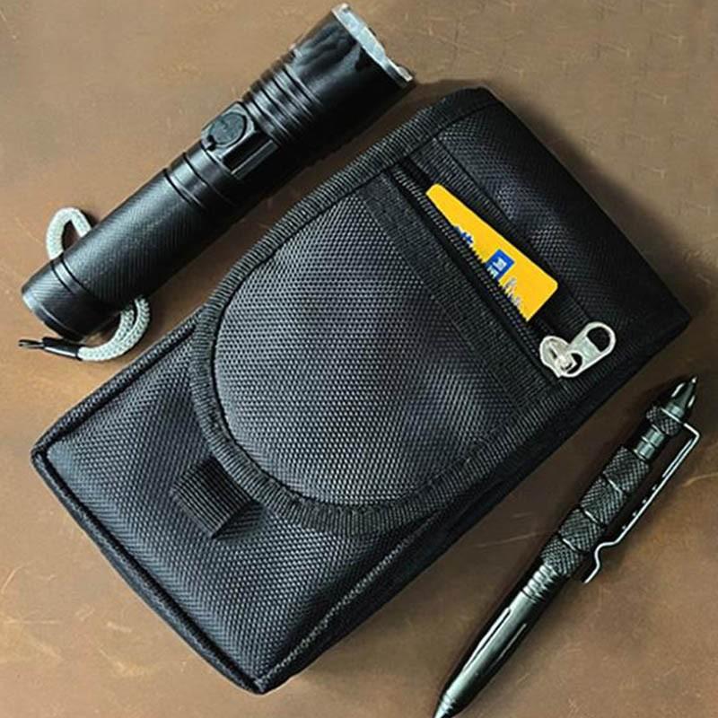 Men's Solid Color Belt Bag, Versatile Bag, Multi-functionalPhone Wallet Bag, Phone Pouch Card Holder, Side Pouch for Work,Travel, Camping, Barbecue, Rescue, Travel Essentials, WaistBelt Pocket