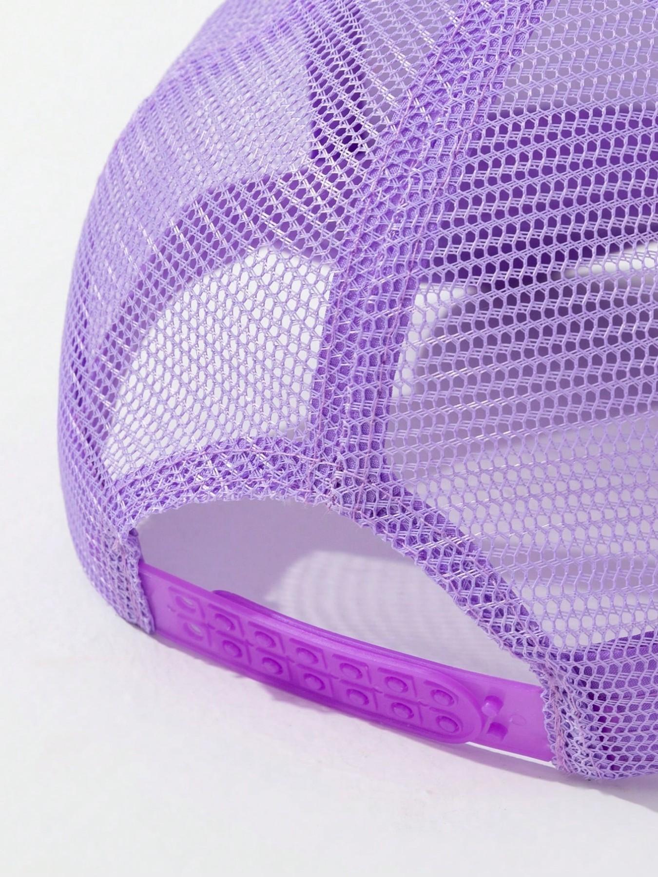 1PC Women's Solid Color Mesh Baseball Cap, Lightweight Casual Hat with Adjustable Strap, Loose-Fitting for All Seasons Daily Wear