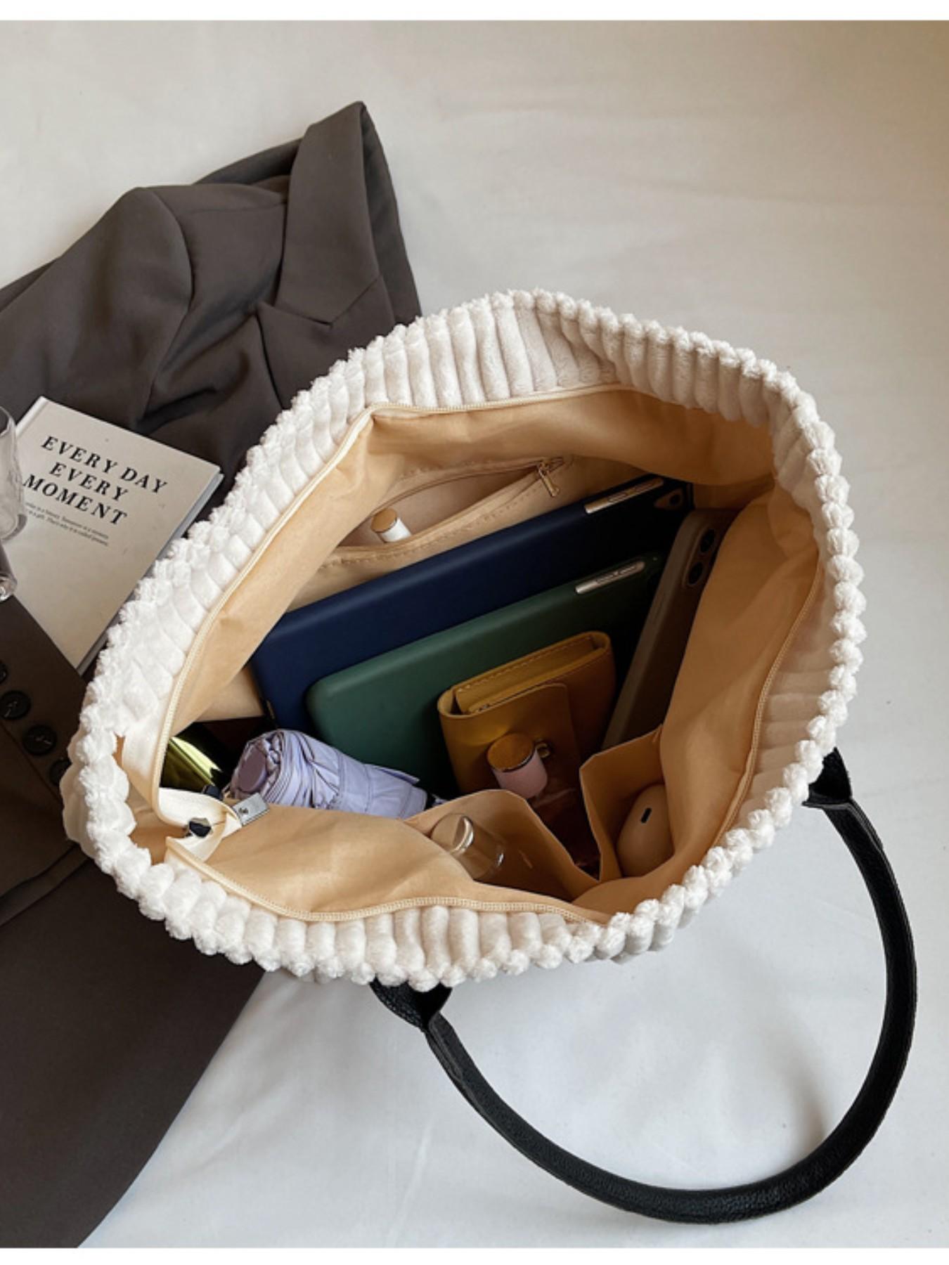 Women's Plush Velvet Crossbody Bag, Perfect for Short Trips and Shopping, Ideal Handbag for Girls, Great Gift Idea