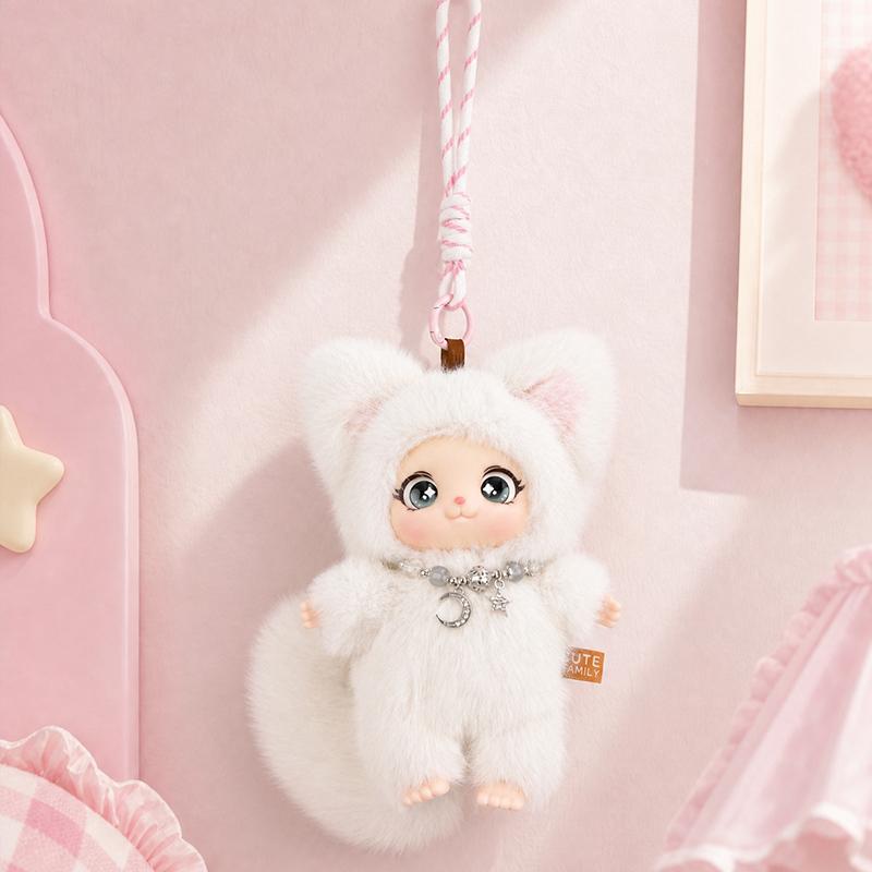 Cute Fox Plush Doll Series, Adorable Vinyl Plush Gift for Fans and Collectors, Fun Collection Item for Kids and Adults