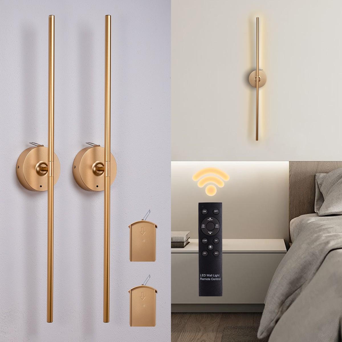 Non drilling installation and detachable, Perfect for renters/Renters Friendly,360 ° rotating creative wireless charging wall lights: no need to remove the entire lamp body/detachable charging battery compartment power supply wall lights/mirror lights