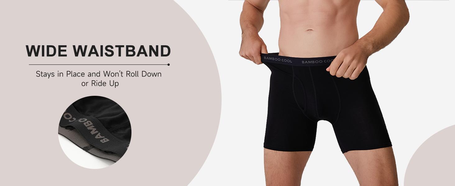 BAMBOO COOL Men's Underwear Boxer Briefs Soft Comfortable 92% Viscose 8% Spandex Gift Sets for Boyfriend 4 Pack or 7 Pack Premium Material Breathable Moisture-Wicking Elastic Stretching SpringStatements