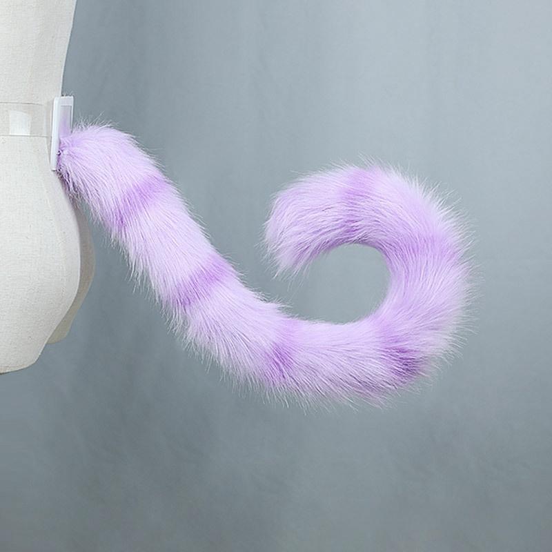 Tiger Spot Cat Ears Furry Tail Women Girls Lolita Animal Ears Hair Hoops Plush Tail Cosplay Costume Accessories