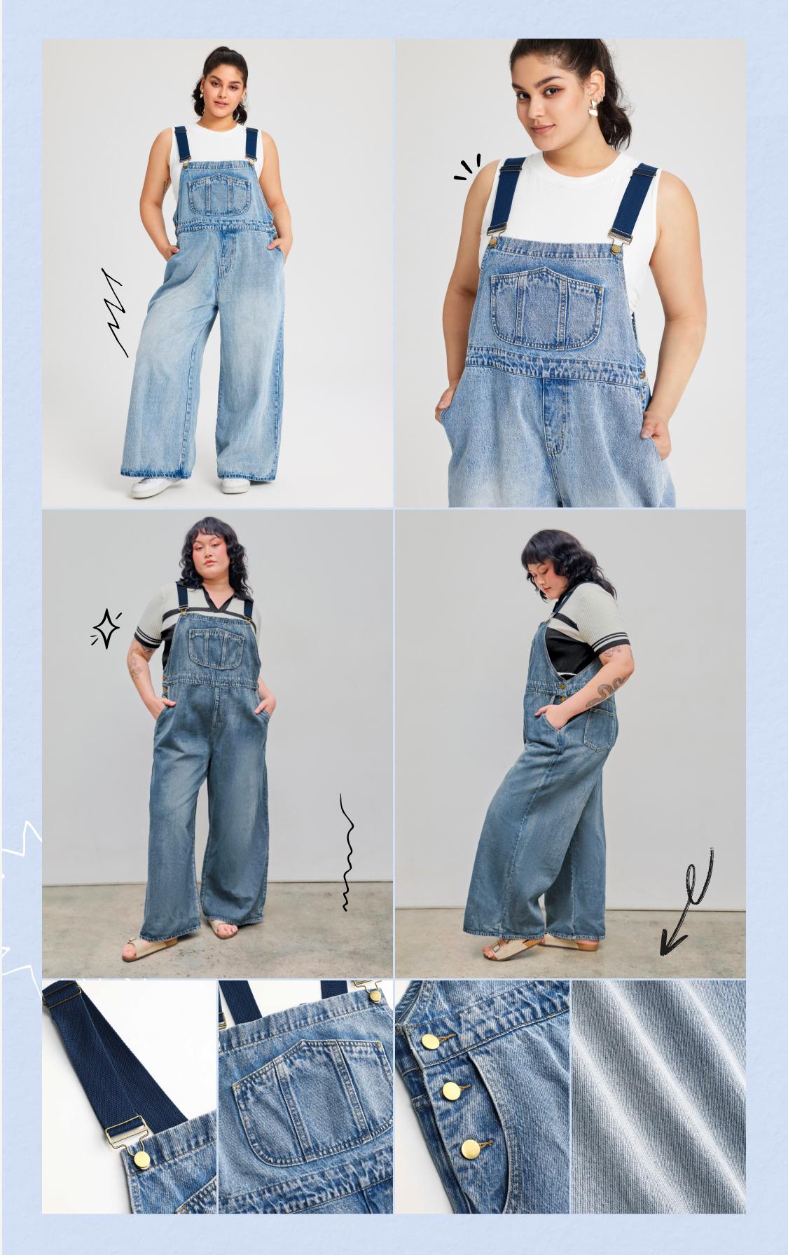 Cider Denim Pocket Wide Leg Jumpsuit SpringStatements