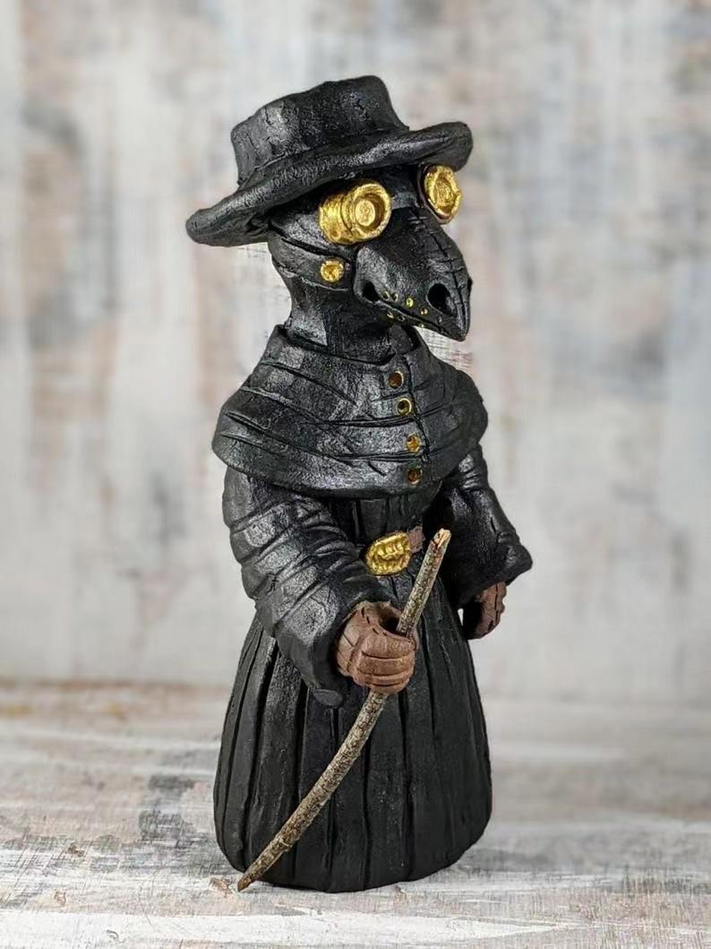 Halloween Mr. Crow Incense Burner Container Decorative Figurine Home Creative Incense Toxic Gas Crow Figurine