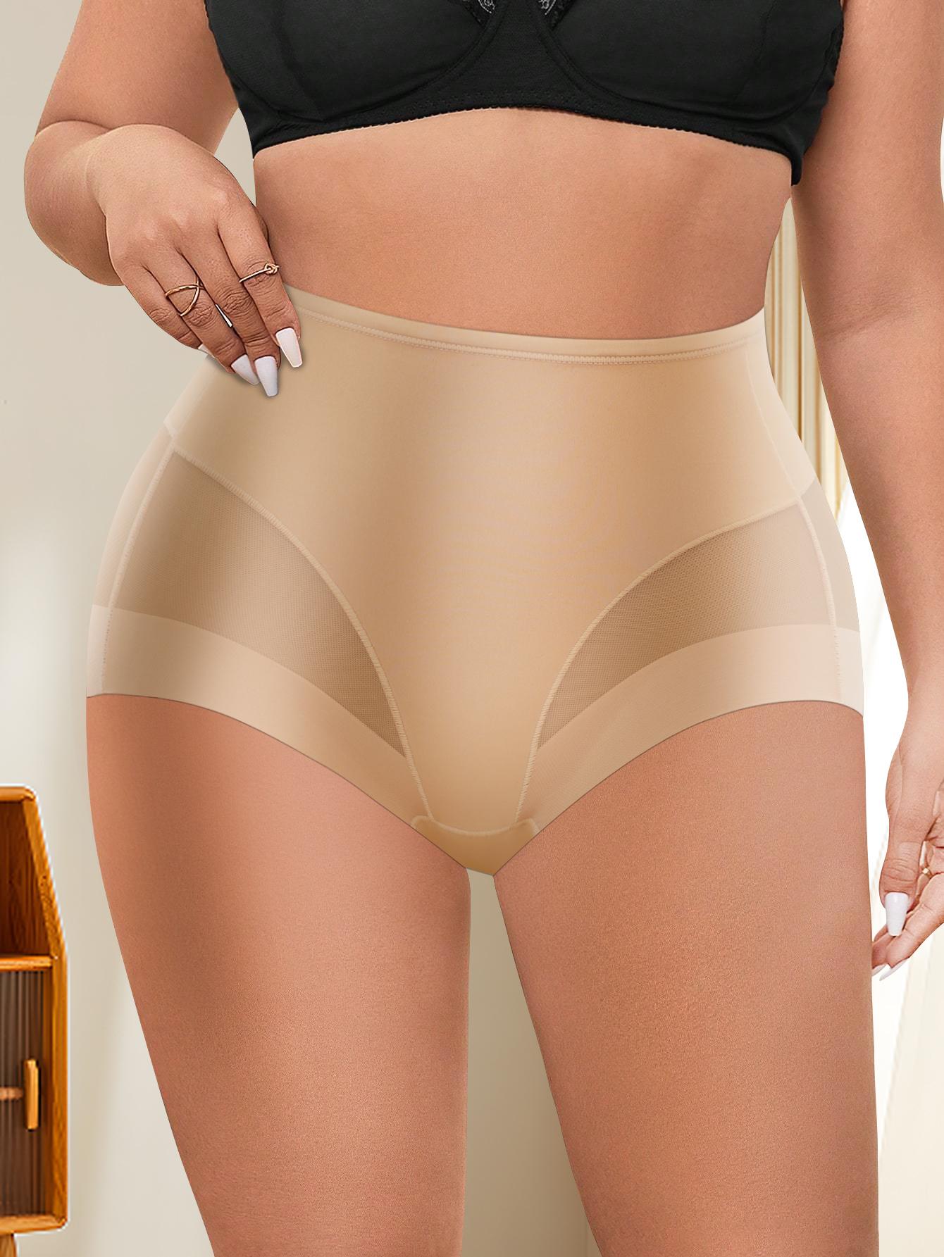 QUASTI 6 Pieces Mid-Rise Sexy Mesh Splicing Contrast Women's ,Breathable Basic Smooth Ice Silk Soft Comfortable Panties, Seamless Lightweight Hip Lifting Elastic Ladies Briefs,Fashionable and Elegant Womenswear Underwear,S-XXL SpringStatements