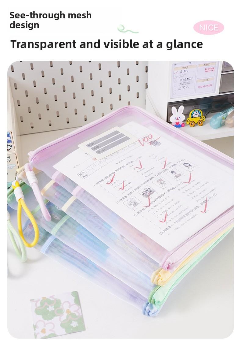 A4 to A3 Painting Storage Bag Handheld Document Folder Student Exam Paper Organizer Subject Classification Homework Pouch