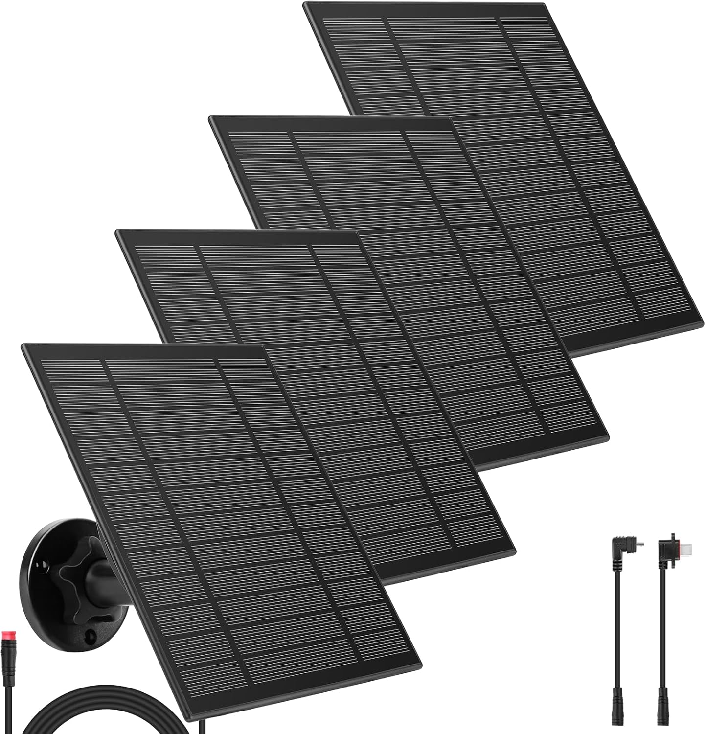 5W Solar Panel 4 Pack Compatible with Blink Outdoor 4 XT XT2 XT3 and Blink XT3 3rd Gen Solar Panel with 11.8Ft Waterproof Plug for Blink Camera Power