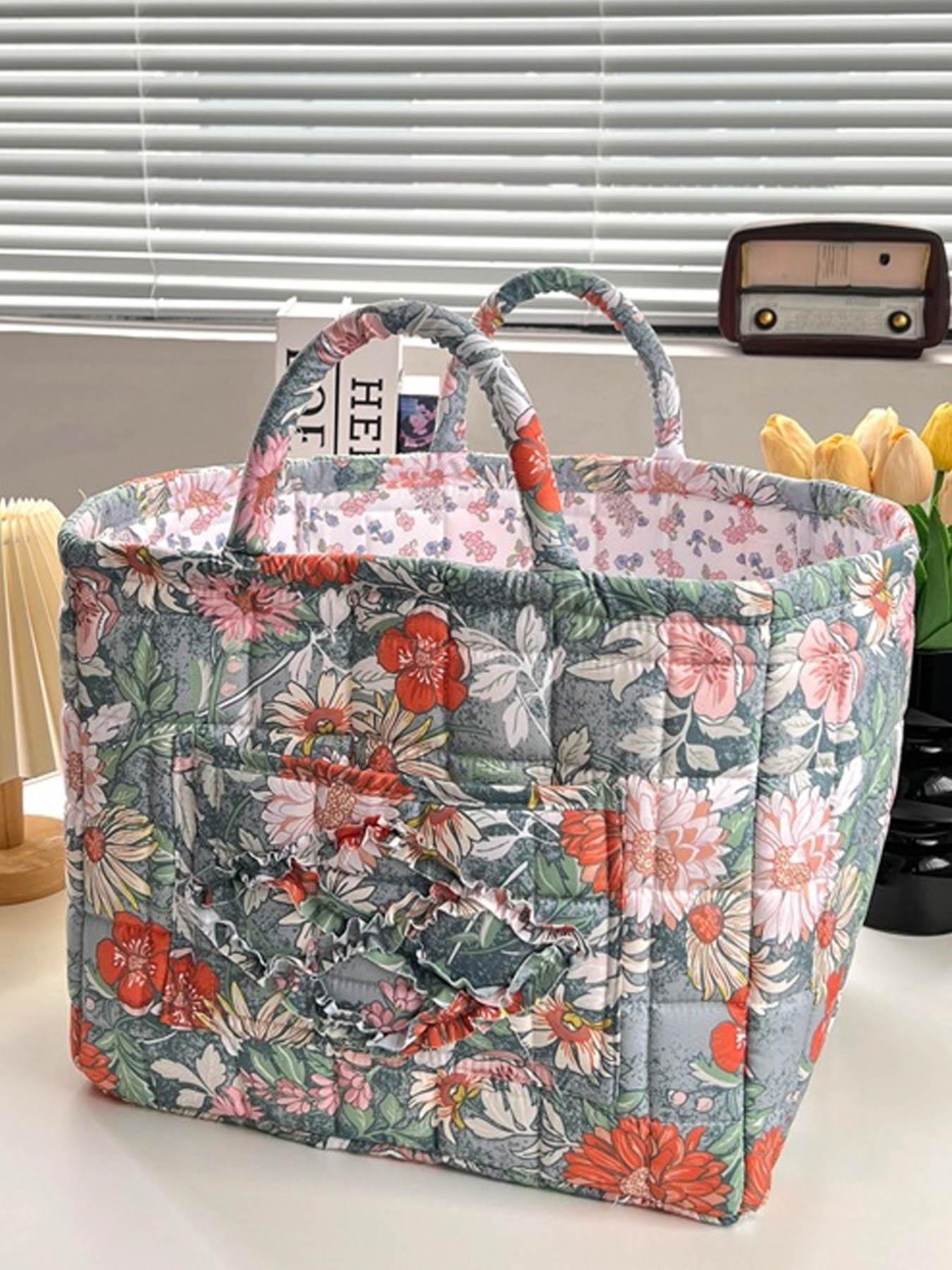 Car Interior Storage Basket, Clothing Book WorkSupplies Home Organizer Bag, Space Saving Multi-Purpose Car Accessory