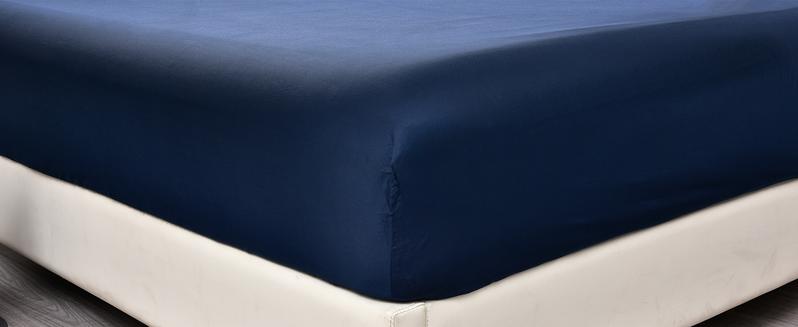 PHF Cooling Fitted Sheet with Deep 16" Pocket, 100% Viscose from Bamboo Sheet, Soft, Breathable, 1 count No Pillowcases