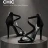 Sexy Clear Stiletto Heels for Women - "Baddie" Transparent Strappy Design Sandals for Date Night & Clubbing