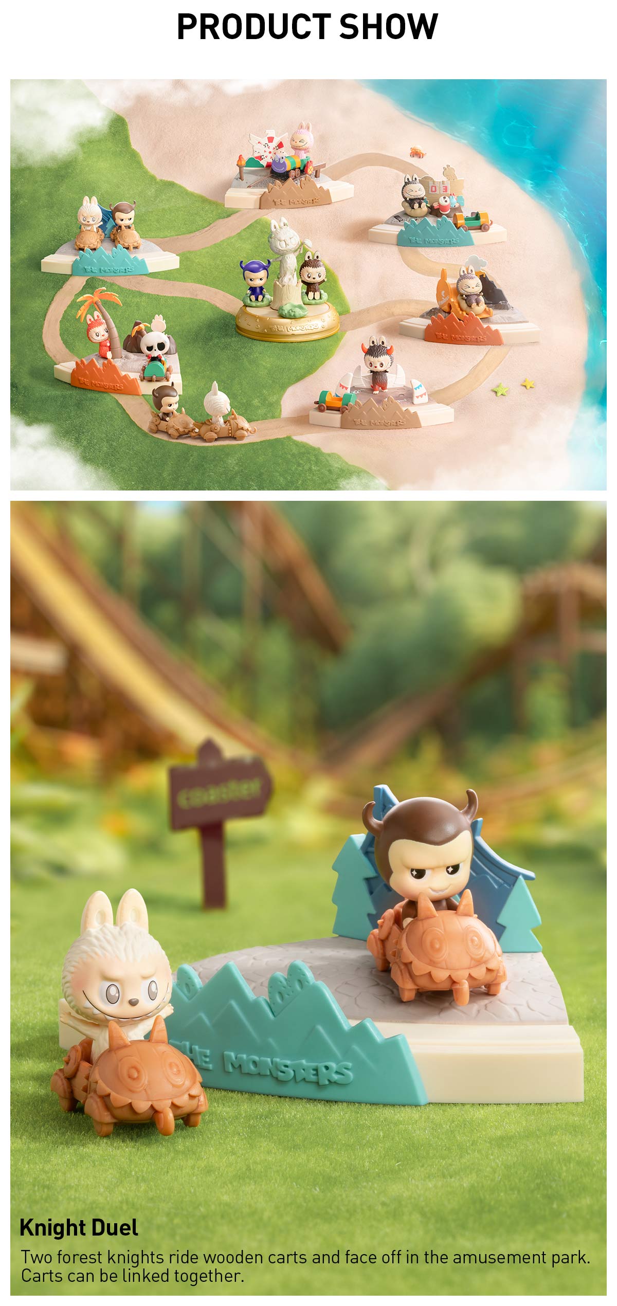 POP MART THE MONSTERS Playing Games Series Scene Sets, Blind Box, Mystery Box