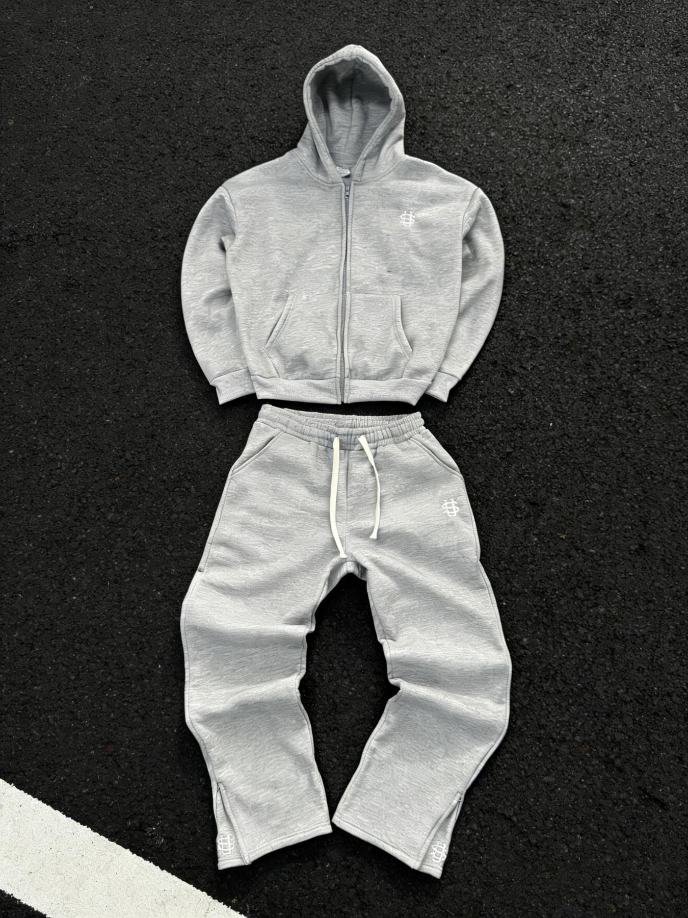New Men's Casual Sportswear Set, Matching Sweatsuit, Casual Tracksuit Set, Loose Fit Hooded Sweatshirt and Pants Two-Piece Set, Athleisure Sweatsuit, Sweatsuits Tracksuits, Comfortable and Stylish
