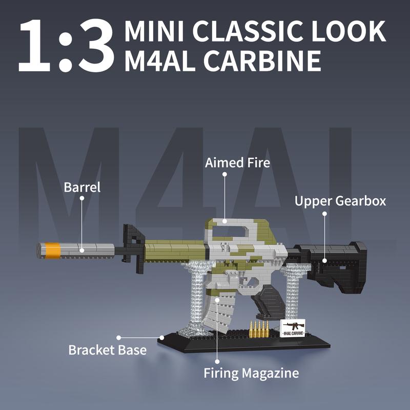 1:3 DIY Building Block Sets - Construction Toys for Kids, Adults & Collectors, Craft Assembling Model Kit with Splicing Bricks for Creative Play