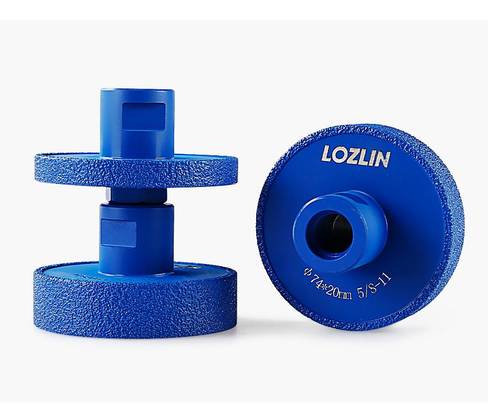 LOZLIN Diamond Flat Grinding Wheel - Stone Grooving Tool Accessories for Marble, Quartz & Countertops - 5/8-11 Angle Grinder Hardware