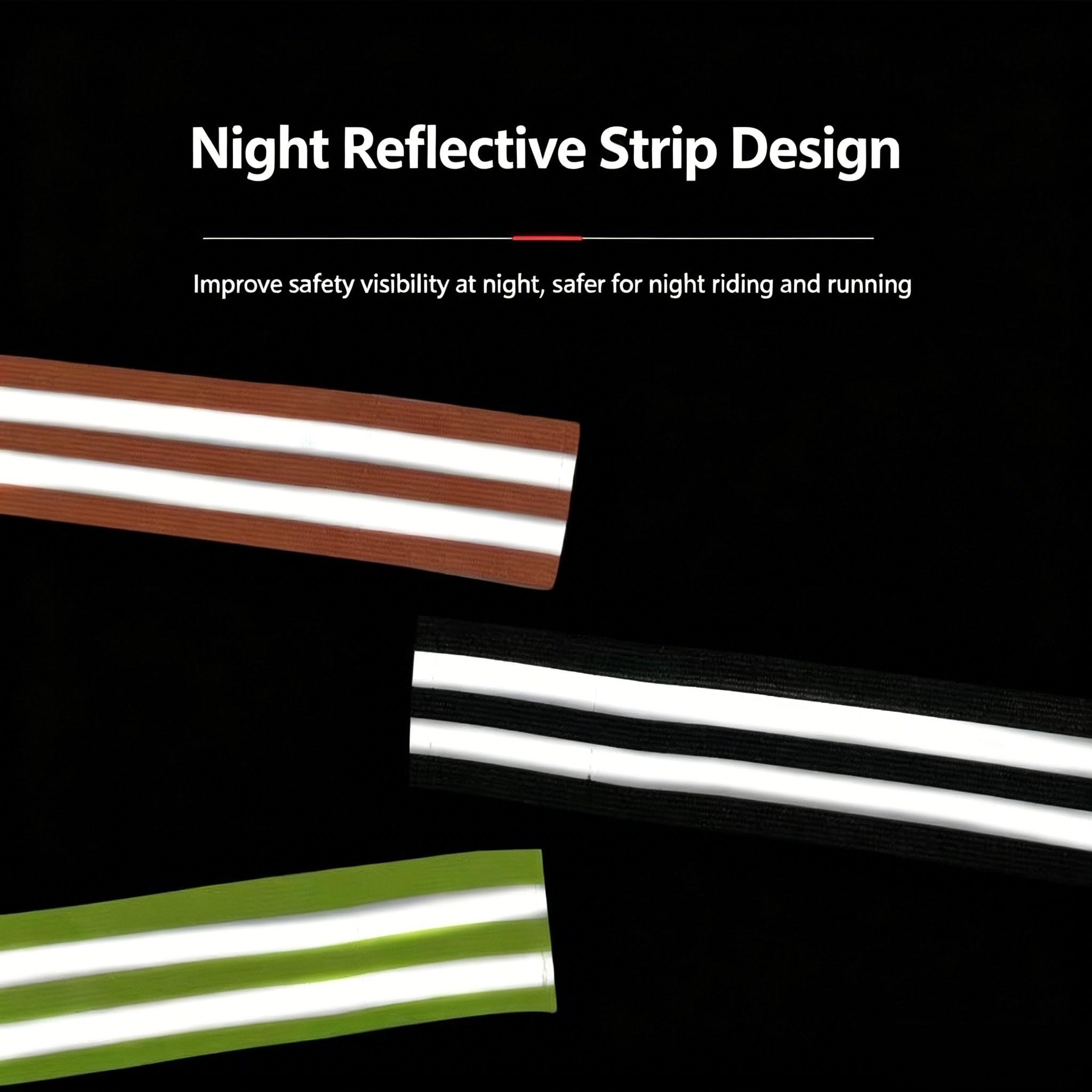 Two-Pack Reflective Bike Leg Straps, Outdoor Sports Arm Bands, Night Running Safety, High-Visibility Reflective Strips, Rainy Weather Safe Riding