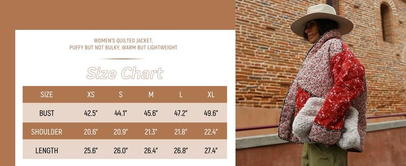 UANEO Women's Vintage Y2K Cropped Floral Quilted Jacket Printed Casual Lightweight Open Front Padded Puffer Coat | TikTokShopBlackFriday Christmas