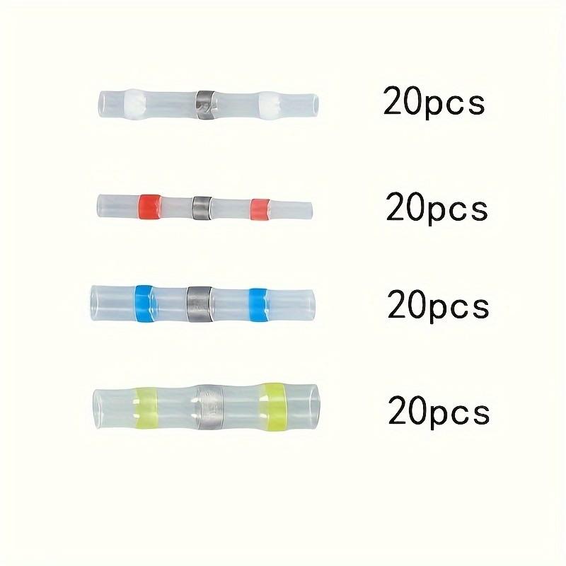80pcs Weld Ring Heat Shrink Terminals, Equipment Connection Heat Shrink Tube, Insulated Wire Connector Terminal Set