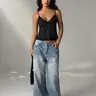 Women's Polka Dot Lace Trim Spaghetti Strap Cami Top, V-Neck Ruched Slim-Fit Cropped Camisole, 2026 Summer Streetwear, Trendy Going Out Style, for Layering & Casual Matching, Sleeveless