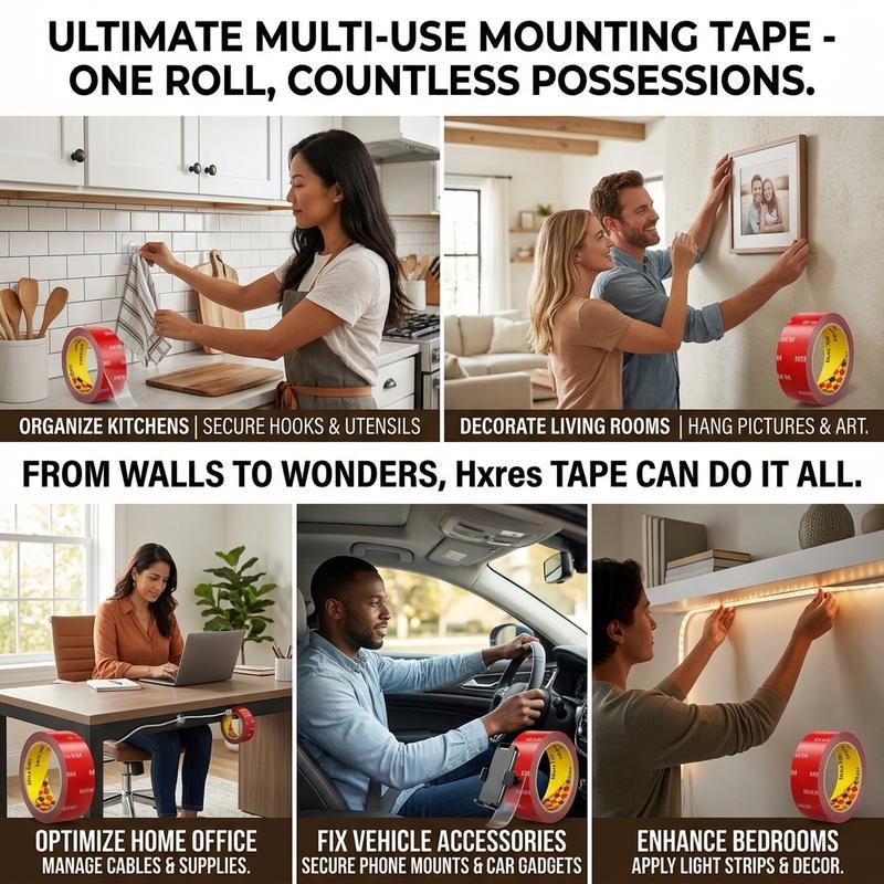 Hxres Double-Sided Strong Nano Mounting Tape