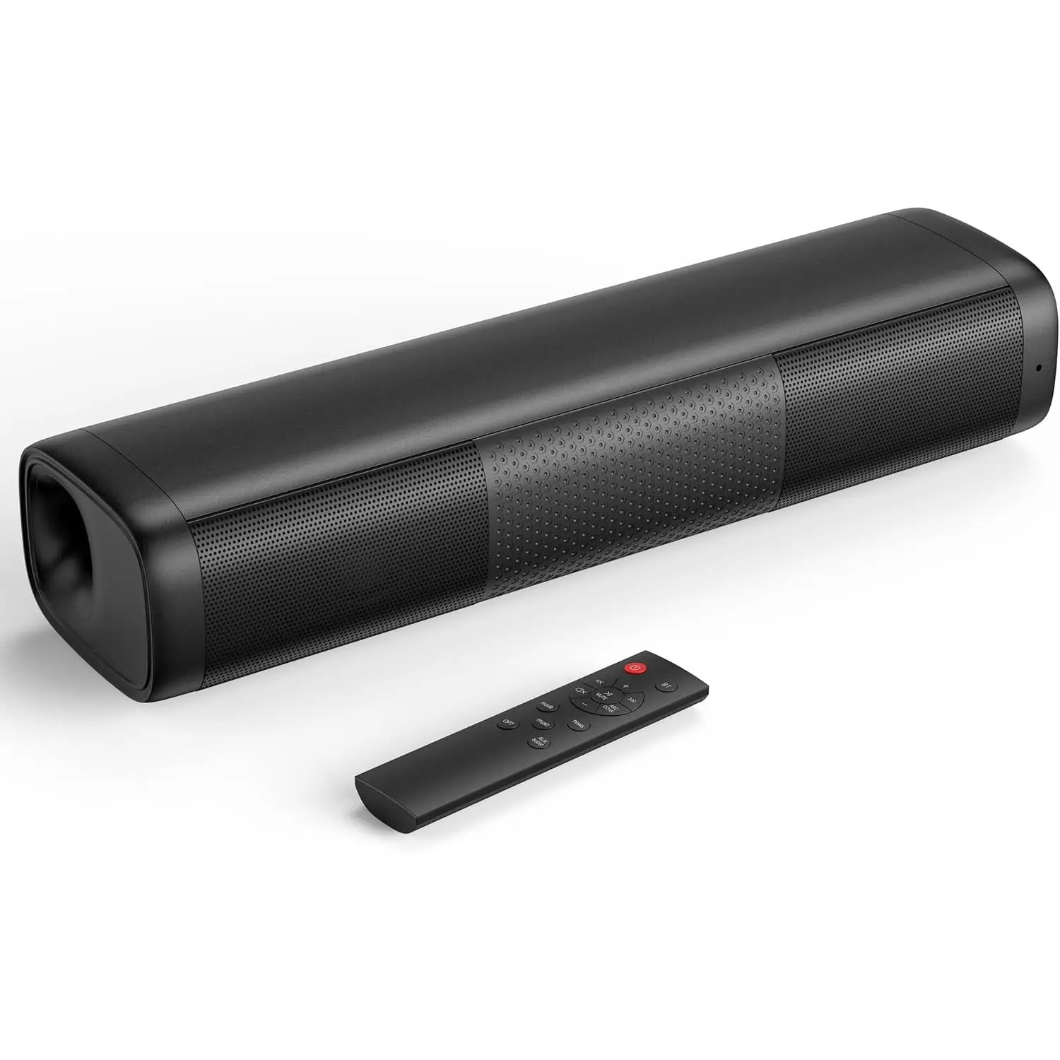 11.7-inch Sound Bar, Small Size & Big Power,  by AC Adapter | Soundbar with  5.3/Optical/Auxiliary Inputs, 48W  Power, Compact Sound Bar for  TV, PC, Gaming