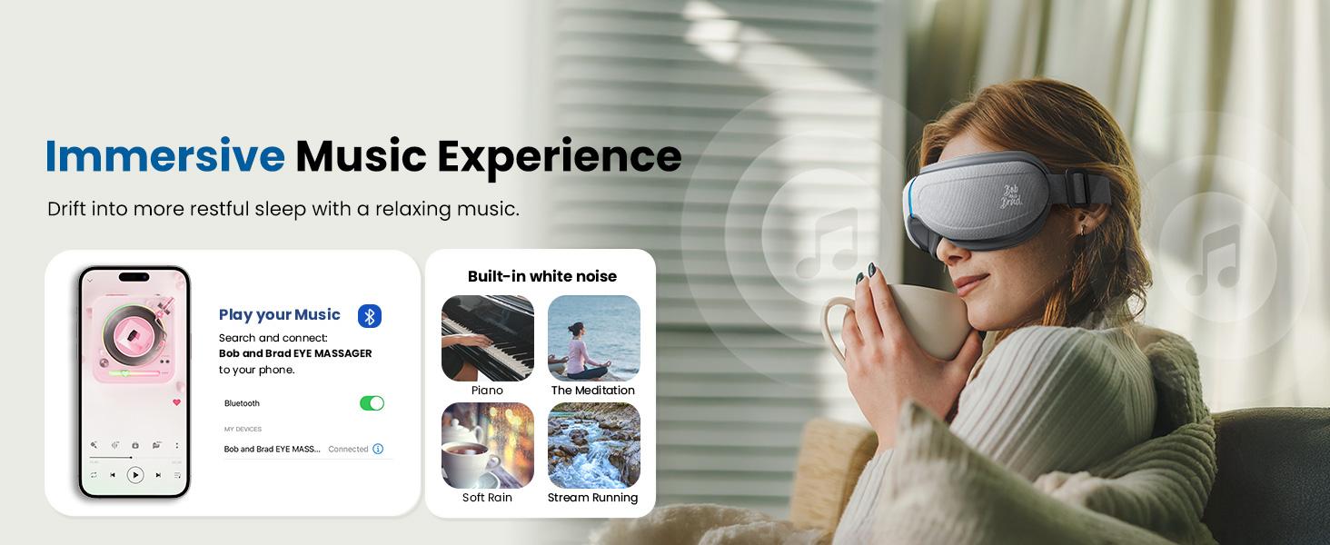 【BOB AND BRAD Eye Massager】with Heat and Cooling Therapy, Adjustable Comfort Heated & Cooling Massaging Device Eye Mask for Eye Strain Dry Eye Relief, Improve Sleep, EyeOasis 2 Eye Massager for Migraines, Christmas Gifts for Women Men Dads, Mom, Husbands