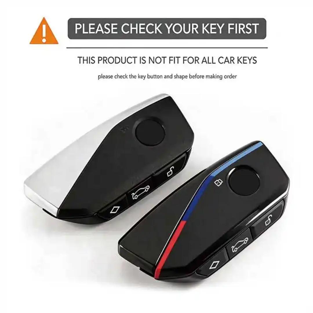 Keychain For BMW Ix I4 X7 Xm X7 X6 X5 X1 IX1 X4M 2022 2023 3 Button Silicone Remote Key Fob Ring Shell Case Cover Shell Holder
