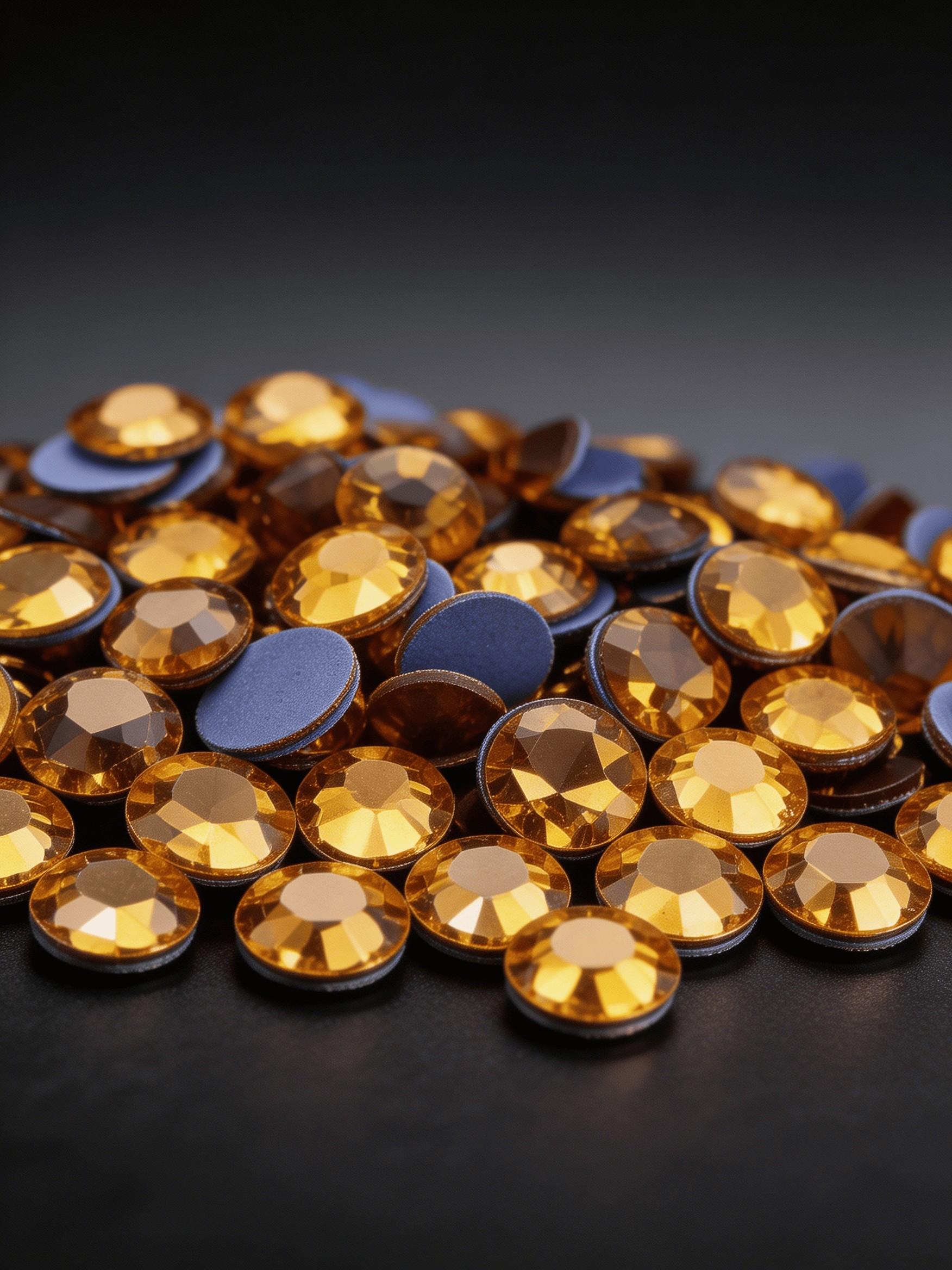 Heat Press Flat Back Rhinestones, 2880 Pieces, High Brightness Sparkling Decorative Gems, Ideal for Creative DIY Crafts