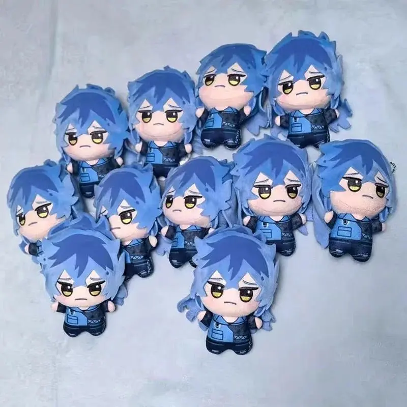 Twisted Wonderland Pendant Idia Shroud Plush Doll 10cm Cartoon Printed Idia Stuffed Plusie Toys Fans Collect XMAS Present Gift