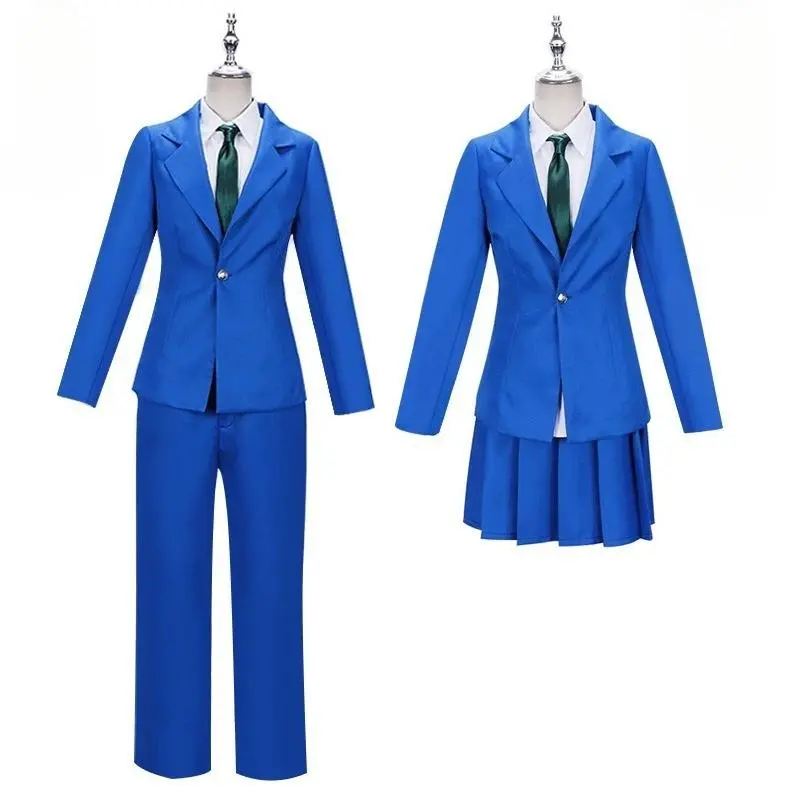 Detective Jimmy Conan Kudo Cosplay Suit Kudou Shinichi Rachel Moore Mouri Ran Costume Wig Halloween Anime Party Couple Outfit