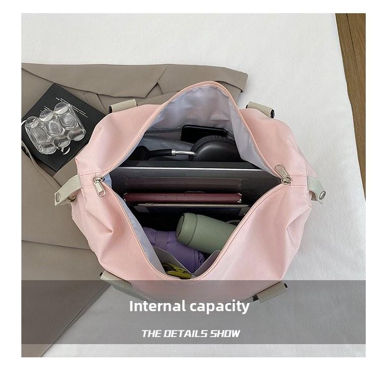 1PC Casual Travel Tote Bag Large Capacity Multi-Functional Handbag Crossbody Bag with Shoe Compartment for Gym Business Trip