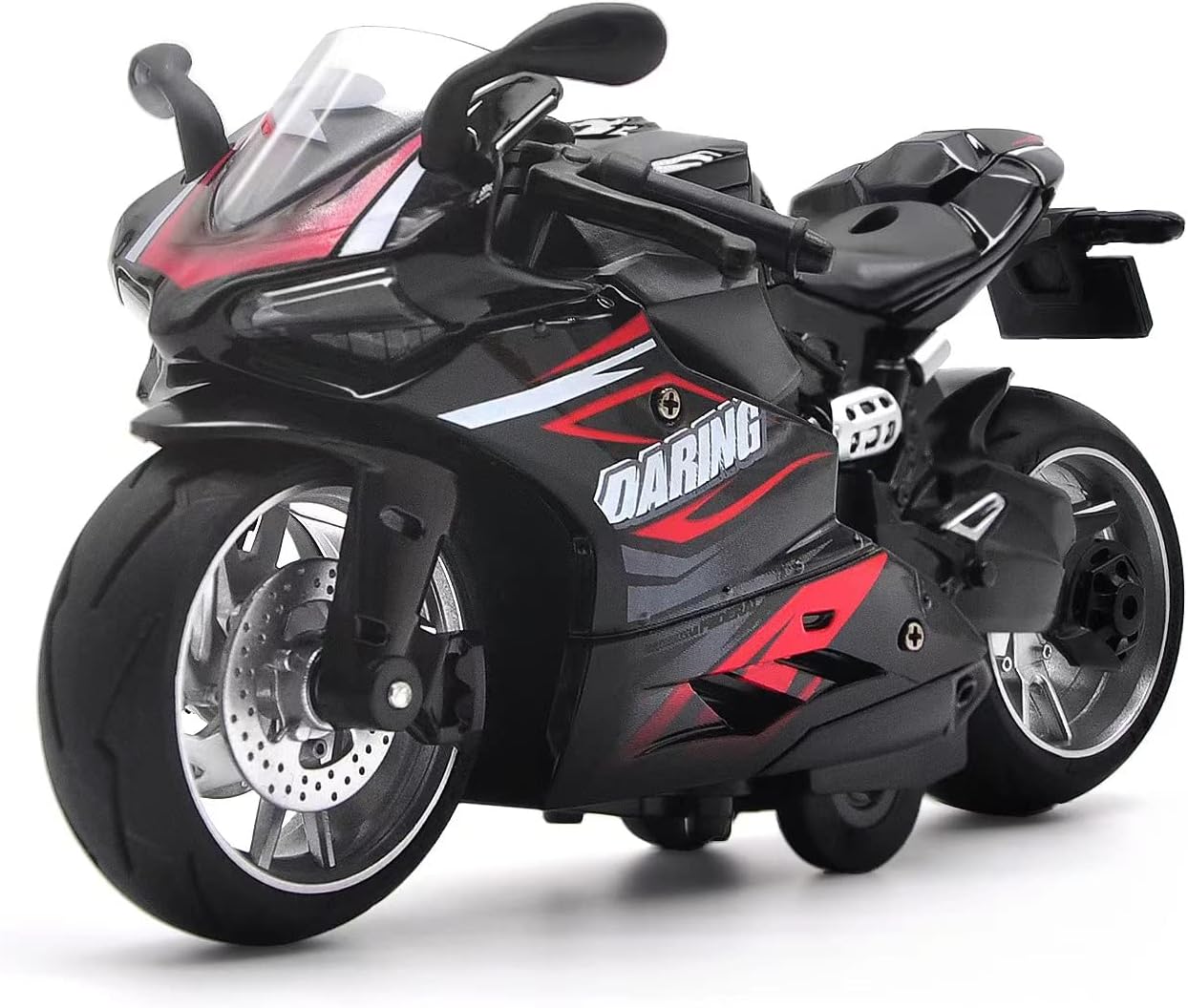 Premium 1:12 Scale Black Pull Back Motorcycle Toy with Sounds and Lights Ideal Gift Premium 1:12 Scale Black Pull Back Motorcycle Toy with Sounds and Lights Ideal Gift