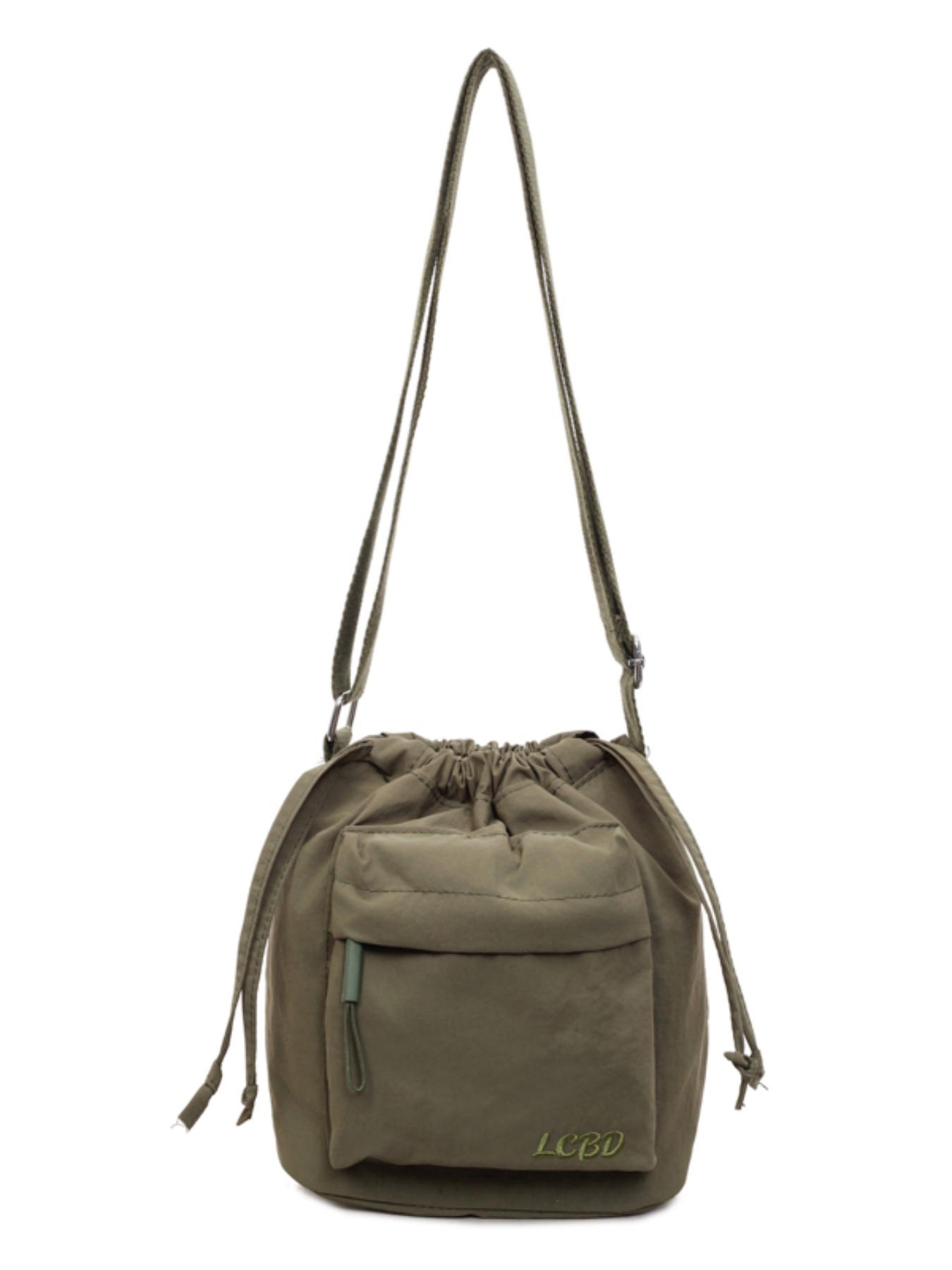 Women's Solid Color Zipper Closure Crossbody Bag, Fashion Versatile Cloth Bag, Everyday Crossbody Bag, Perfect for Daily Use and Travel, Women's Stylish Accessory