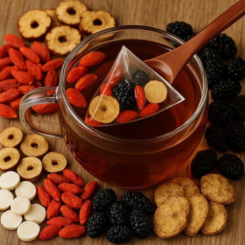 Organic Ginseng Kidney Cleansing Tea Natural Herbal Formula Health Tea for Men & Women Ginseng Eight Treasure Tea Traditional Chinese Kidney Wellness Tonic 30 Bags