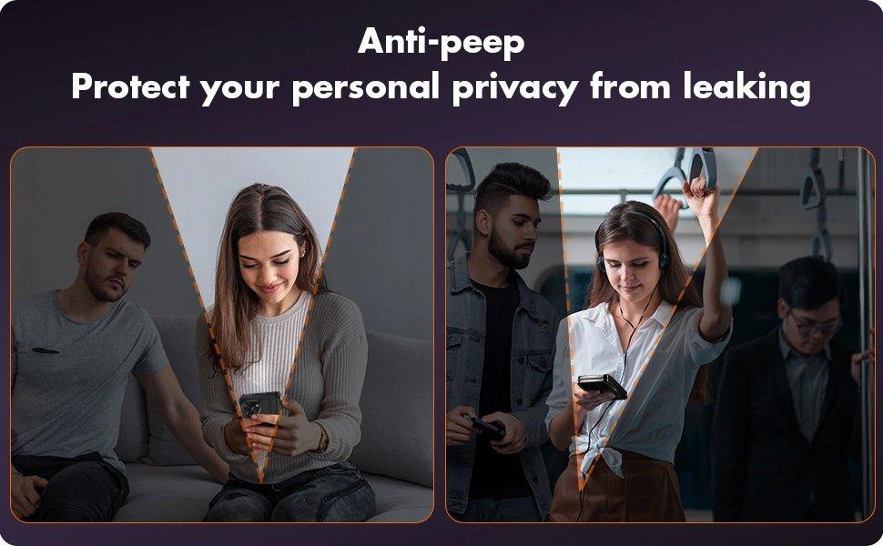 for Samsung Galaxy Z Fold 5 Case with S Pen Holder & Stylus and Invisible Kickstand,Built in Privacy Screen Protector and Hinge Phone Cover for Samsung Z Fold 5 Case with Slim S Pen Slot – Black