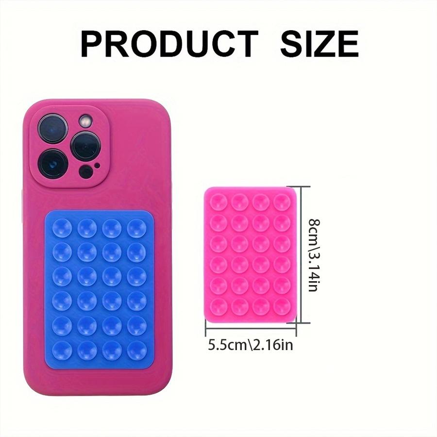 10Pcs Silicone Suction Pad For Mobile Phone Fixture Suction Cup Backed Adhesive Silicone Rubber Sucker Pad For Fixed Mount Accessories Cellphone