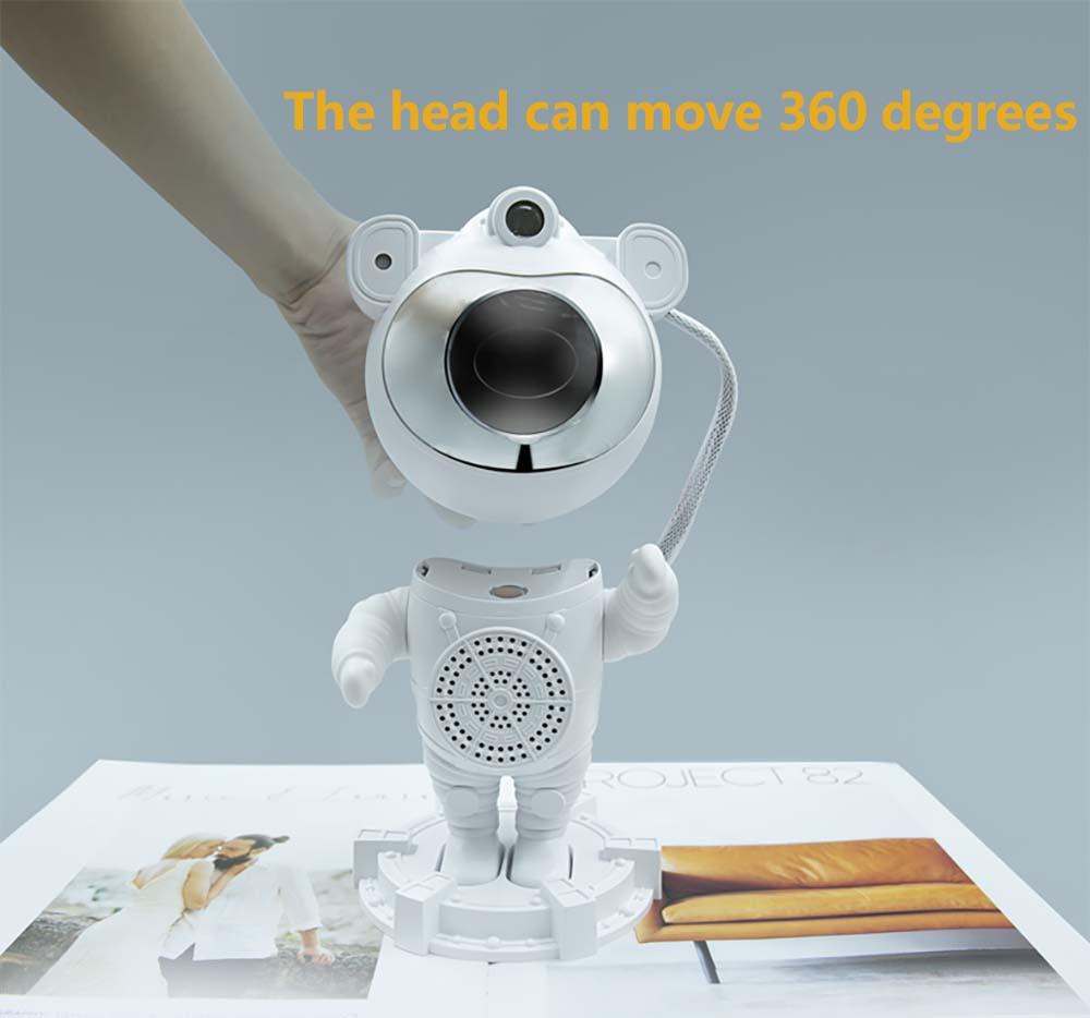 Astronaut Northern Lights Aurora Projector with Bluetooth Speaker, White Noise Night Light, Galaxy Projector for Kids & Adults, Home Decor Interior