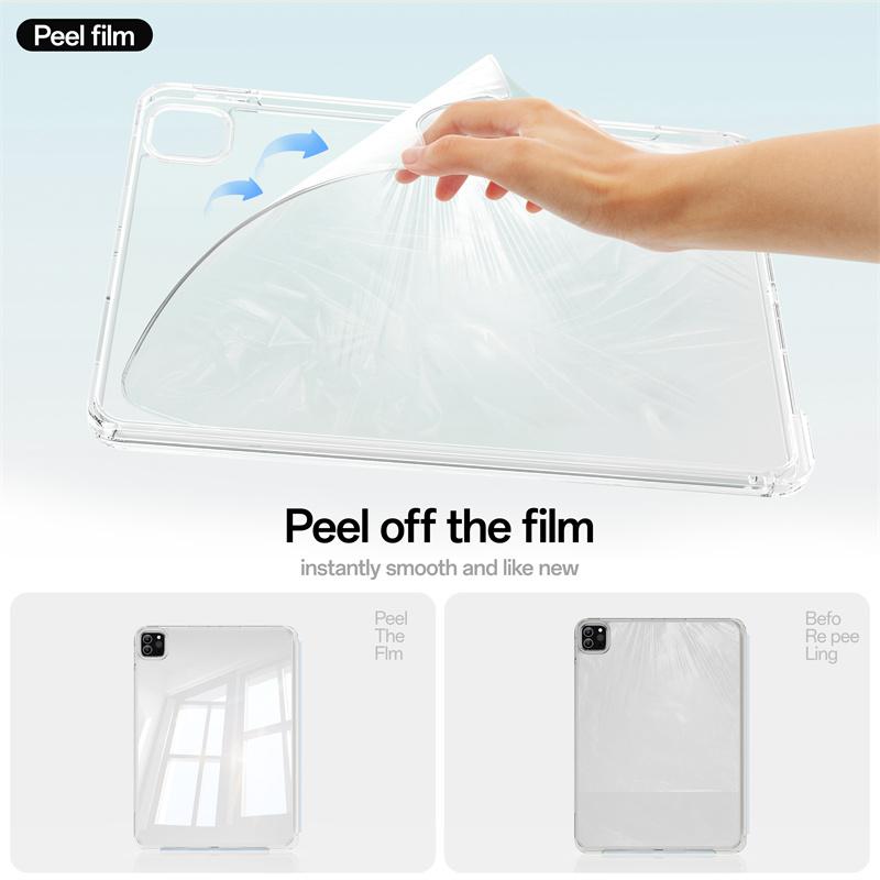 KENKE 2 in 1 Detachable Acrylic Tablet Case with Clasp, Auto Sleep/Wake Tablet Protective Cover, Tablet Casing, Tablet Accessories Compatible with iPad