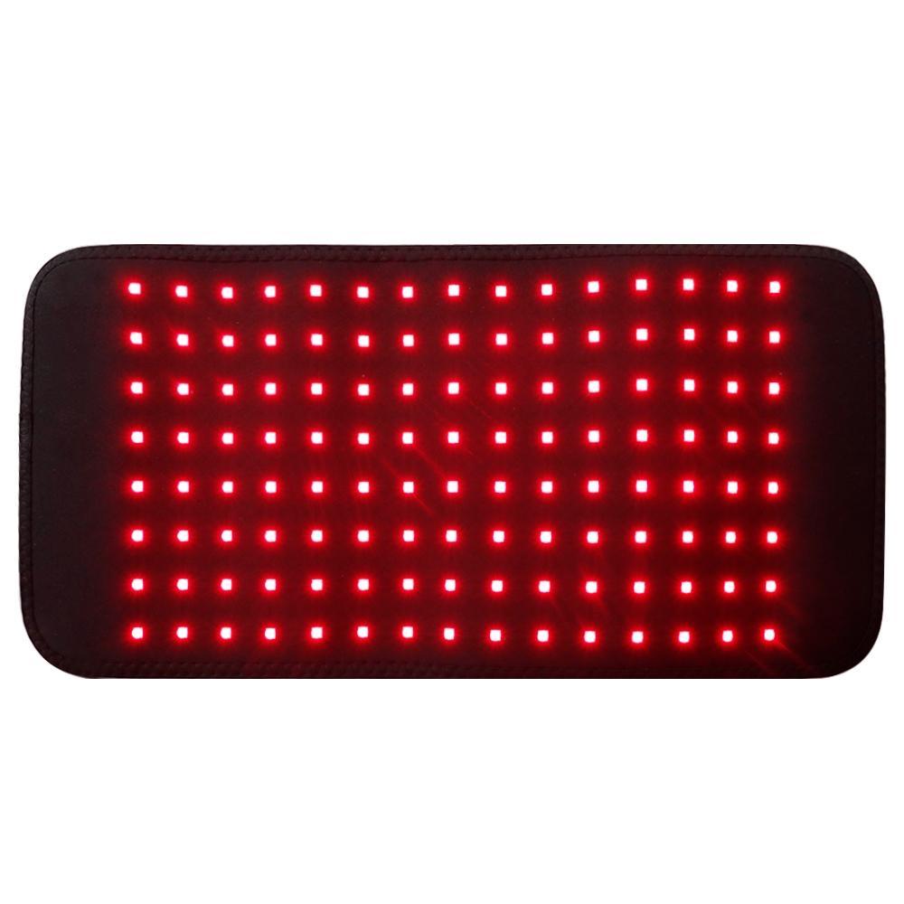 120 LEDs Red Light Infrared Therapy Belt 850nm 660nm Back Legs Arms Burn Fat Wrap Slimming Machine Waist Heat Pad Warming Uterus Stomach 5 Brightness Levels Home Physiotherapy