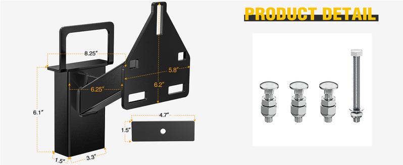 Nilight Spare Tire Carrier Mount Stake Pocket Boat 3-Nuts Trailer Bracket Utility Trailer Accessories Fits 4 & 5 & 6 Lugs Trailer Wheels on 4" 4.5'' 4.75'' 5'' 5.5''and 6'' Bolt Patterns 150 Lbs Outdoor Vehicle dealsforyoudays Nilight Spare Tire Carrier Mount Stake Pocket Boat 3-Nuts Trailer Bracket Utility Trailer Accessories Fits 4 & 5 & 6 Lugs Trailer Wheels on 4" 4.5'' 4.75'' 5'' 5.5''and 6'' Bolt Patterns 150 Lbs Outdoor Vehicle dealsforyoudays