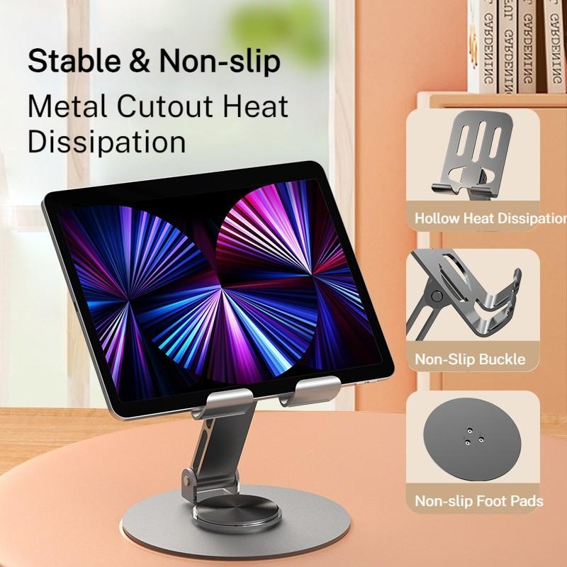 Adjustable Phone Tablet Stand for Desk & Bed, Foldable Multi-Angle Holder with Stable Support for Viewing, Reading, Working. Portable & Space-Saving, Fits Various Devices, Ideal for Home & Office Use, Multifunctional Phone Stand
