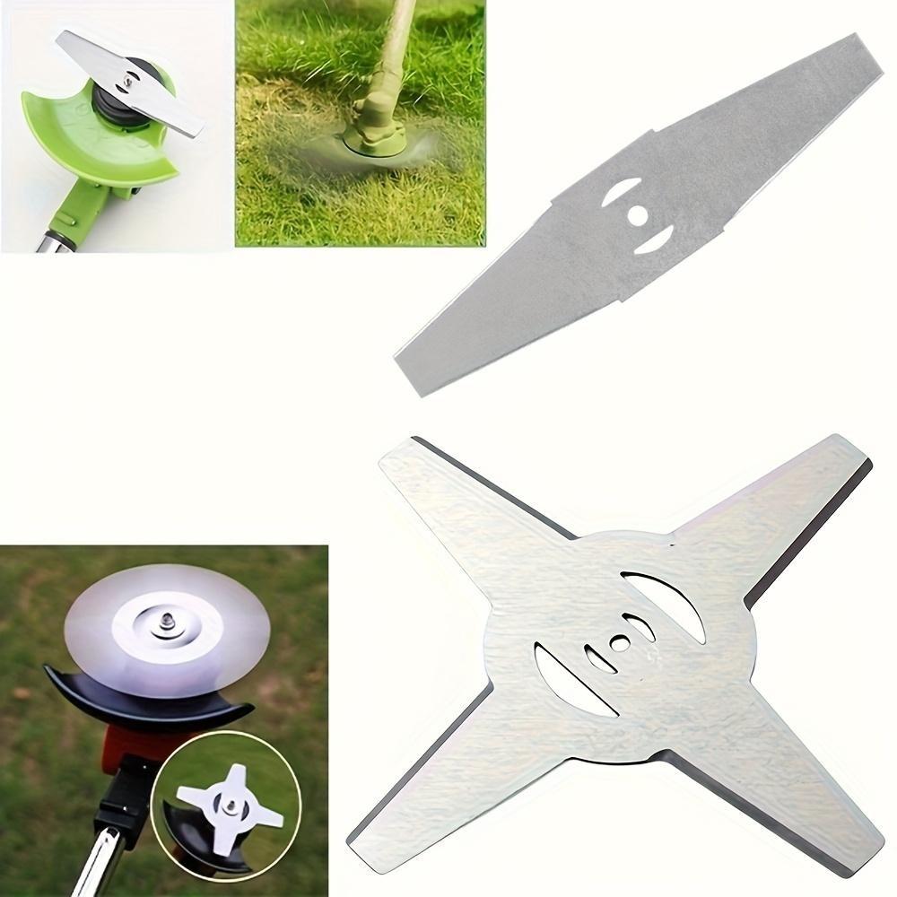 8-Piece Metal Lawn Mower Blades, Cutting Blade, Easy Installation, Quick Replacement, Ideal for DIY Landscaping, No Power Required