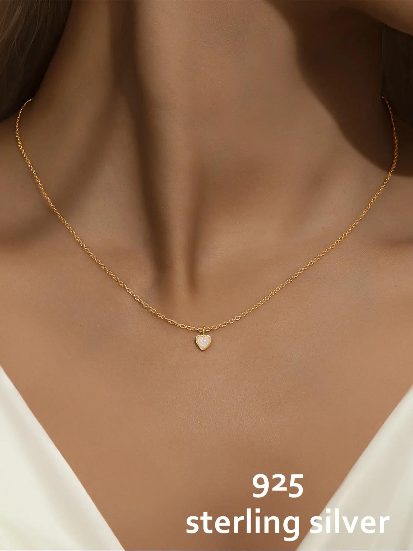 S925 Sterling Silver Fashion Flower Design Artificial Zircon Decor Necklace, Elegant Jewelry for Women for Party, Daily Decor, Trendy All-match & Exquisite Jewelry for Birthday Gift, Cubic Zirconia Pendant