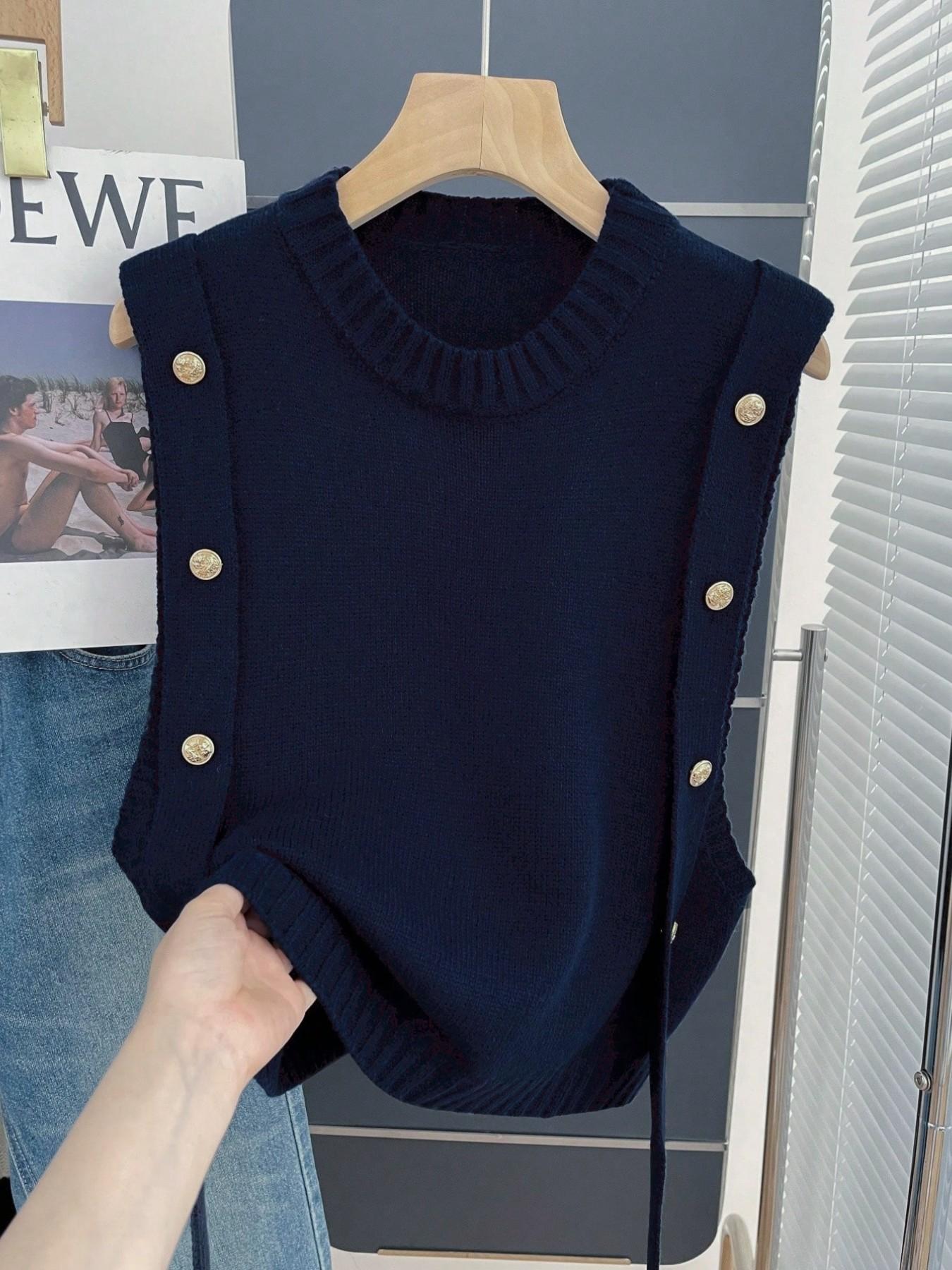 Women's Sweater Vest Top, Spring & Summer, Stylish Casual Ladies' Clothing, Perfect for Outdoor Wear, Trendy Women's Knitwear Women's Sweater Vest Top, Spring & Summer, Stylish Casual Ladies' Clothing, Perfect for Outdoor Wear, Trendy Women's Knitwear