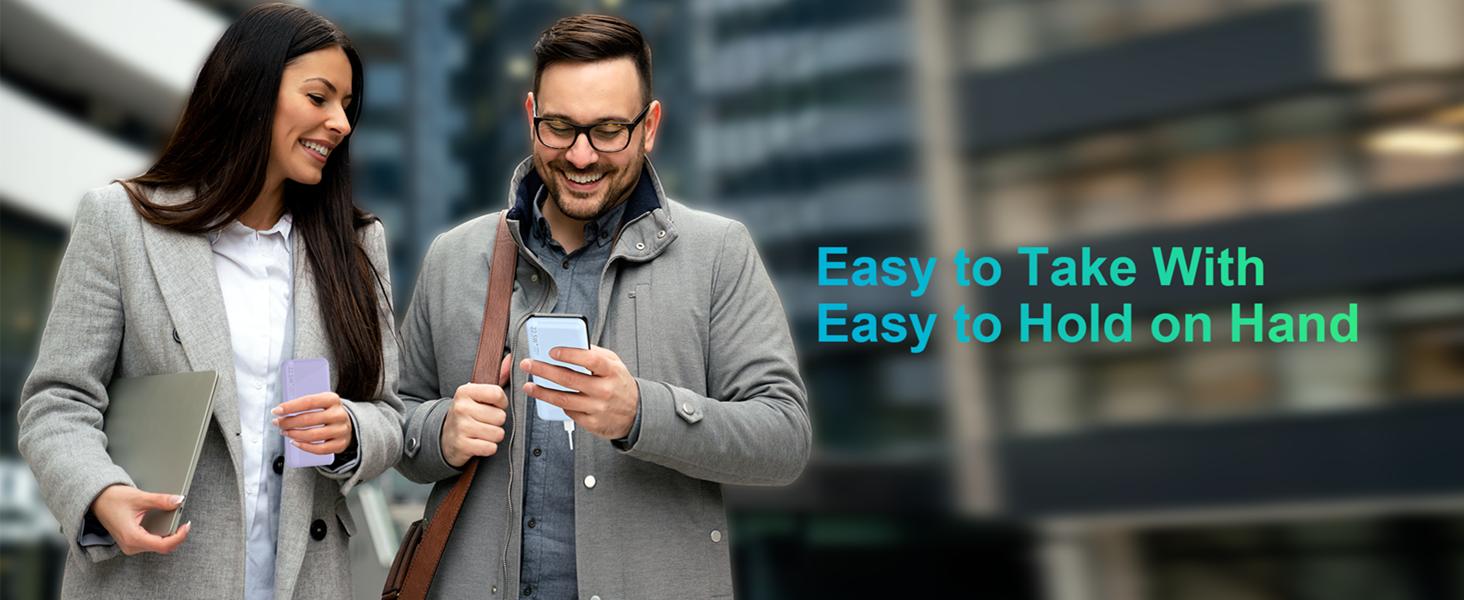 15000mAh USB C Output Portable Charger Power Bank Fast Charging Dual USB External Battery Pack for iPhone Samsung Galaxy LG & Heated Vest Chargeable Purple