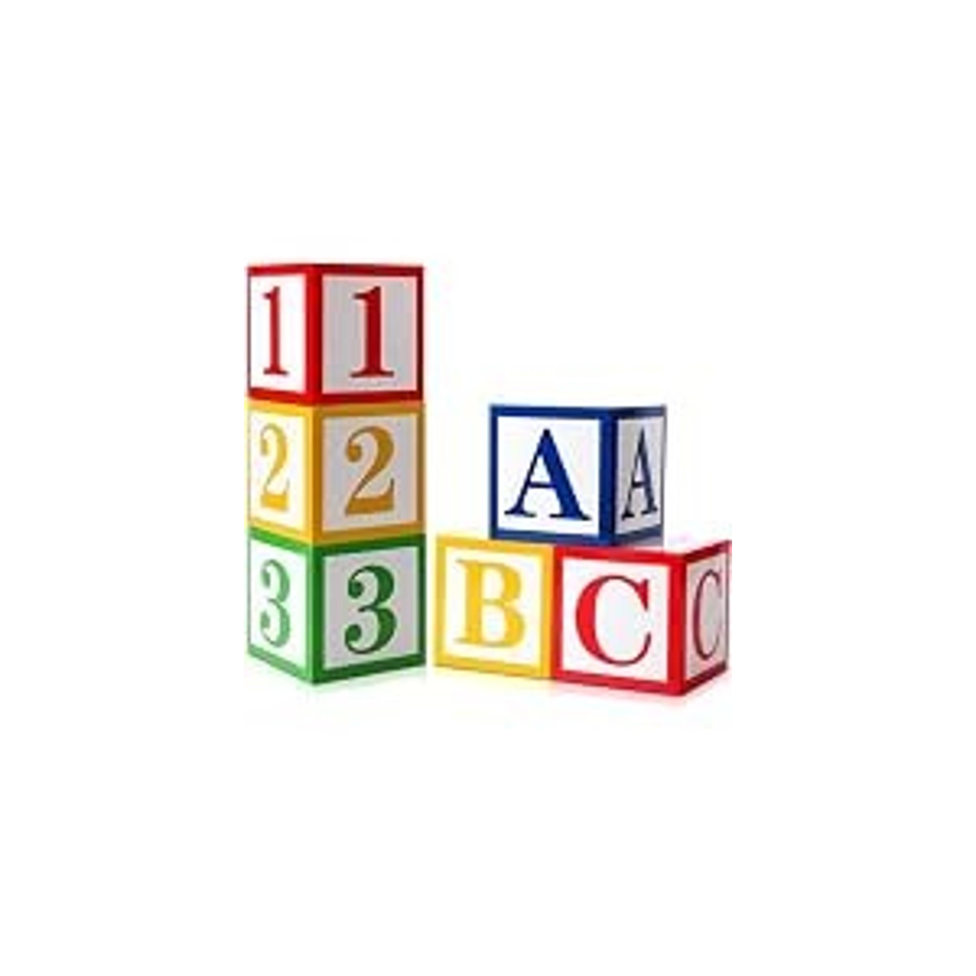 6 Pcs ABC 123 Balloon Box Back to School Party Decorations | Stackable Alphabet Number Boxes for Kid Birthday, Classroom Event, Preschool Kindergarten First Day Photo Props